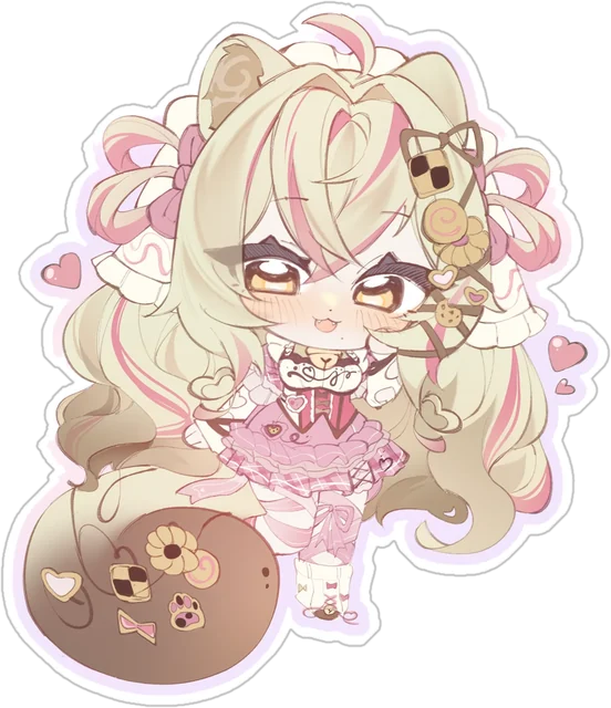 Chibi with cookie accessories